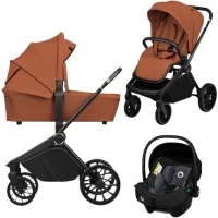 Stroller Lionelo Mika plus 3 in 1 brown rust (LO-MIKA PLUS 3IN1 BROWN RUST)