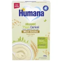 Дитяча каша Humana Organic Plain Cereal Semolino безмолочна від 6 місяців 200 г (4251099602064)