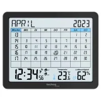 Настільний годинник Technoline календар WT2600 Black (DAS302467)
