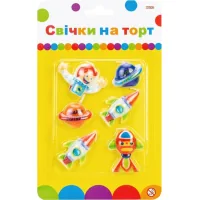 Свічка Maxi Космос 6 шт на торт (MX624028)