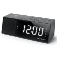 Настільний годинник Muse Радіо-годинник з USB чорний (M-172 BT)