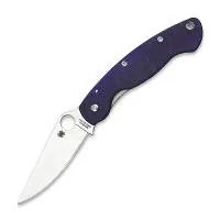 Spyderco Military Knife, S110V, Blue (C36GPDBL)