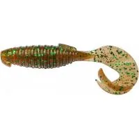 Fishing silicone Keitech Flapper Grub 4" (7 pcs/pack) ts:ea#02 peach green flk. (1551.09.54)