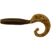Silicone fishing Reins FAT G TAIL GRUB 3" 002 Green pumpkin 12pcs (1552.00.48)