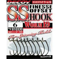 Hook Decoy Worm19 S.S. Hook 04 (9 pcs/pack) (1562.00.08)