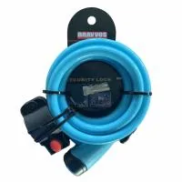 Bicycle lock Bravvos LOC-065-110 Key 12mm x 1500mm Blue (LCK-033)