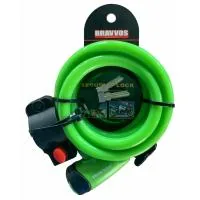 Bicycle lock Bravvos LOC-065-110 Key 12mm x 1500mm Green (LCK-032)