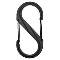 Карабін туристичний Nite ize Plastic Carb S Biner Size 10 NI678 All Black (4823082709496)