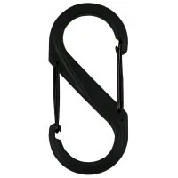 Карабін туристичний Nite ize Plastic Carb S Biner Size 6 NI676 All Black (4823082709571)