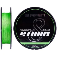 Cord Brain Storm 8X 150m 0.08mm 11lb/4.8kg Lime (1858.51.96)