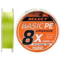 Cord Select Basic PE 8x 150m Light Green 1.2/0.16mm 20lb/9.3kg (1870.31.40)