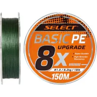Cord Select Basic PE 8x 150m Dark Green 1.2/0.16mm 20lb/9.3kg (1870.31.35)