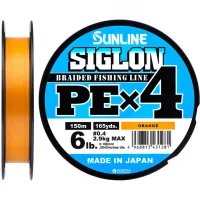 Cord Sunline Siglon PE n4 150m 0.4/0.108mm 6lb/2.9kg Orange (1658.09.28)