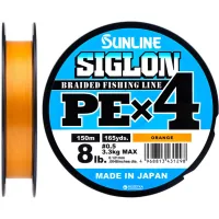 Cord Sunline Siglon PE n4 150m 0.5/0.121mm 8lb/3.3kg Orange (1658.09.29)