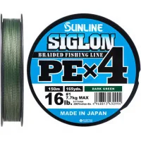 Cord Sunline Siglon PE n4 150m 1.0/0.171mm 16lb/7.7kg Dark Green (1658.09.19)