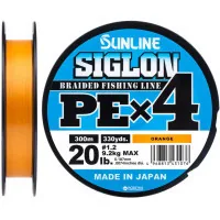 Cord Sunline Siglon PE n4 300m 1.2/0.187mm 20lb/9.2kg Orange (1658.09.54)