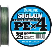 Cord Sunline Siglon PE n4 300m 1.5/0.209mm 25lb/11.0kg Dark Green (1658.09.48)