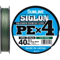 Cord Sunline Siglon PE n4 300m 2.5/0.270mm 40lb/18.5kg Dark Green (1658.09.51)
