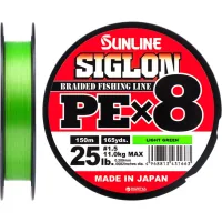 Cord Sunline Siglon PE x8 150m 1.5/0.209mm 25lb/11.0kg Light Green (1658.09.67)