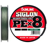 Cord Sunline Siglon PE x8 300m 8.0/0.483mm 100lb/50.0kg Dark Green (1658.10.52)