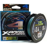 Cord YGK X-Braid Upgrade X4 Multi Color 120m 0.4/0.104mm 8lb/3.6kg (5545.04.08)
