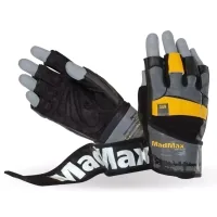 Gloves for fitness MadMax MFG-880 Signature Black/Grey/Yellow XXL (MFG-880_XXL)