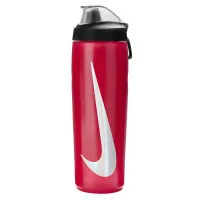 Пляшка для води Nike Refuel Bottle Locking Lid 24 OZ червоний, чорний, сріблястий 709 мл N.100.7668.640.24 (887791745484)