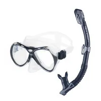 Набір для плавання Aqua Speed Manus + Borneo 8238 606-07 чорний Уні OSFM (5908217682383)