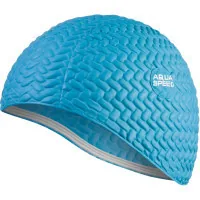 Swimming cap Aqua Speed Bombastic Tic-Tac 5714 117-01 blue Women OSFM (5908217657145)