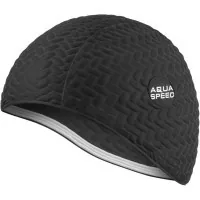Swimming cap Aqua Speed Bombastic Tic-Tac 5718 117-07 black Uni OSFM (5908217657183)