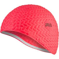 Шапка для плавання Aqua Speed Bombastic Tic-Tac 5723 117-31 червоний Жін OSFM (5908217657237)