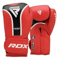 Боксерські рукавички RDX Aura Plus T-17 Red/Black 12 унцій (BGR-T17RB-12OZ+)