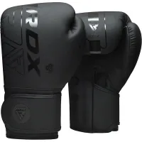 Боксерські рукавички RDX F6 Kara Matte Black 16 унцій (BGR-F6MB-16OZ)