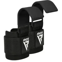 Гаки для тяги на зап'ястя RDX W5 Gym Hook Strap Black Plus (WAN-W5B+)
