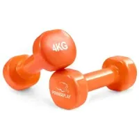 Dumbbell PowerPlay vinyl 4125 Achilles 2 x 4 kg Orange (PP_4125_4kg_2in)