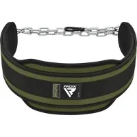 Обважнювач RDX Пояс з ланцюгом T7 Pro Dipping Belt 2 Layer Army Green (WDB-T7AG)