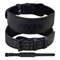 Athletic belt RDX 4 leather Full Black XL (WBS-4FB-XL)