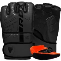 Рукавички для MMA RDX F6 Kara Matte Black Plus S/M (GSR-F6MB-S/M+)