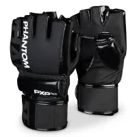 Рукавички для MMA Phantom Apex Hybrid Black S/M (PHMMAG2022-SM)