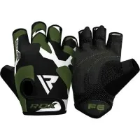 Gloves for fitness RDX F6 Sublimation Black/Green M (WGS-F6GN-M)