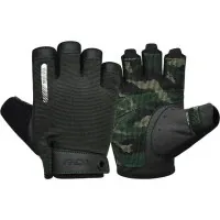 Gloves for fitness RDX T2 Half Army Green S (WGA-T2HA-S)