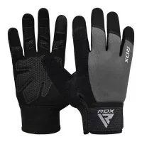 Fitness gloves RDX W1 Full Finger Plus Gray M (WGA-W1FG-M+)
