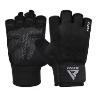 Fitness gloves RDX W1 Half Black Plus M (WGA-W1HB-M+)
