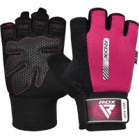 Gloves for fitness RDX W1 Half Pink S (WGA-W1HP-S)