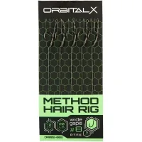 Повідець OrbitalX Method Hair Rig Wide Gape 6 20lb 10cm (5шт/уп) camo (694.00.02)