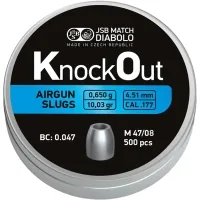 Пульки JSB KnockOut Slugs .177 MK3 4,51 мм 0,65 г (500 шт/уп) (546324-500)