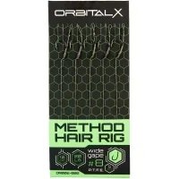 Повідець OrbitalX Method Hair Rig Wide Gape 6 20lb 10cm (5шт/уп) camo (694.00.02)