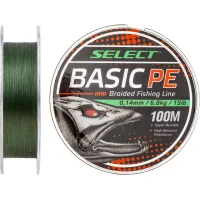 Cord Select Basic PE 100m Dark Green 0.16mm 18lb/8.3kg (1870.27.63)