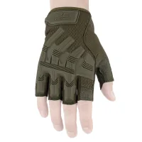 Tactical gloves 2E fingerless M green (2E-TACTGLOSUM-M-OG)