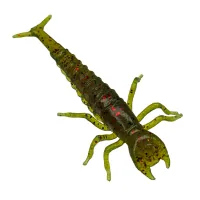 Fishing silicone FishUP Diving Bug 2" 019 - Motor Oil/Red (8 pcs/pack) (1864.14.65)